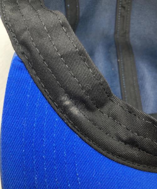 SUPREME（シュプリーム）Supreme (シュプリーム) 19SS pebbled leather camp cap ブルーの古着・服飾アイテム