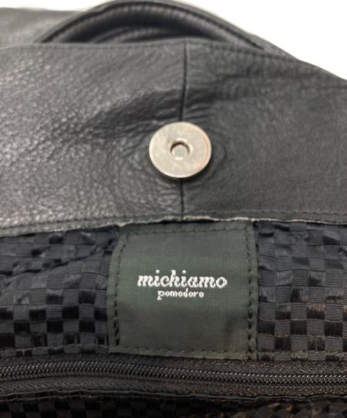 michiamo（ミキアモ）michiamo (ミキアモ) 巾着バッグ ブラックの古着・服飾アイテム