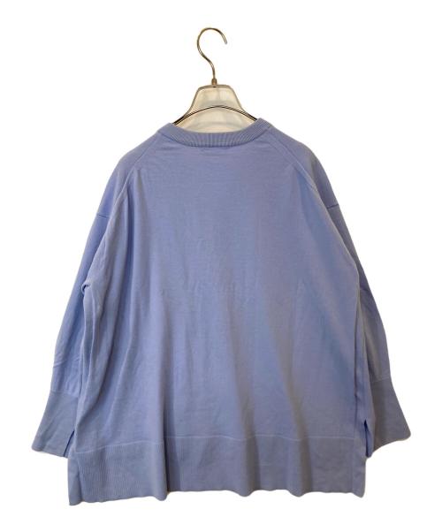 theory luxe（セオリーリュクス）theory luxe (セオリーリュクス) FIONA/HIGHLAND ウールVネックニット　03-1301721 ブルー サイズ:38の古着・服飾アイテム