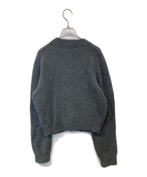 GANNI（ガニー）Ganni (ガニー) Soft Wool Cardigan Solid K1923 カーディガン グレー サイズ:Sの古着・服飾アイテム