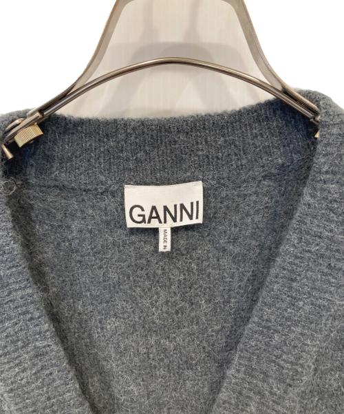 GANNI（ガニー）Ganni (ガニー) Soft Wool Cardigan Solid K1923 カーディガン グレー サイズ:Sの古着・服飾アイテム