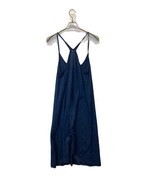 45R（フォーティファイブ・アール）45R (フォーティファイブ・アール) 藍染キャミソールワンピース 5078031 ネイビー サイズ:3の古着・服飾アイテム
