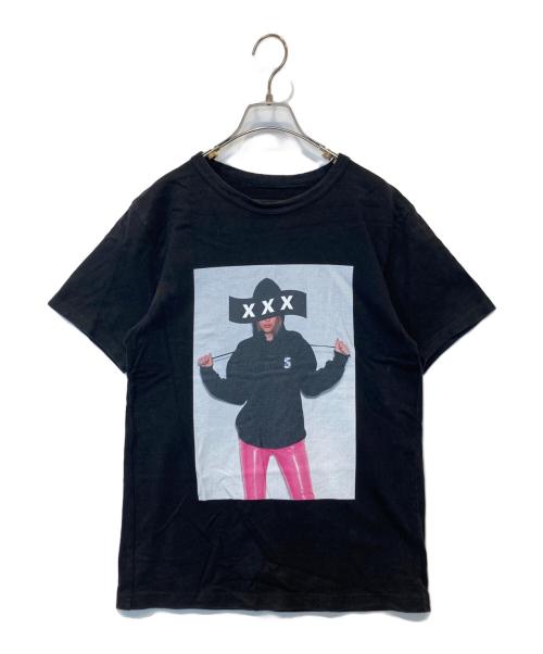 GOD SELECTION XXX（ゴッド セレクション トリプルエックス）GOD SELECTION XXX (ゴッド セレクション トリプルエックス) プリントTシャツ ブラック サイズ:Mの古着・服飾アイテム