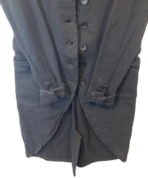 Thom Krom（トムクロム）Thom Krom (トムクロム) スウェットデザインコート　WSJ165 ブラック サイズ:Sの古着・服飾アイテム