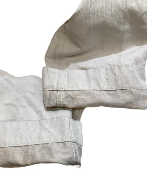 KABEL（カベル）KABEL (カベル) ベルテッドタックテーパードパンツ #KL0420-02-2004CLT ホワイト サイズ:2の古着・服飾アイテム