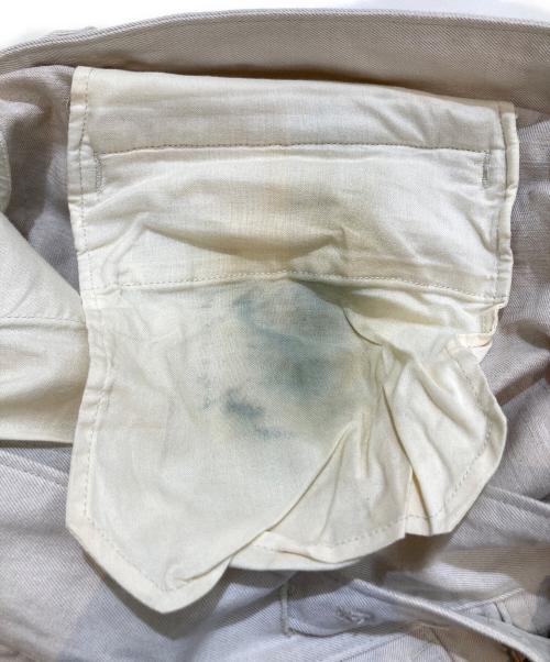 KABEL（カベル）KABEL (カベル) ベルテッドタックテーパードパンツ #KL0420-02-2004CLT ホワイト サイズ:2の古着・服飾アイテム