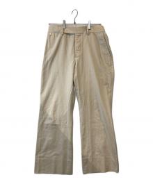MAATEE&SONS（マーティーアンドサンズ）の古着「25SS MARVERICK 生成り 微フレアパンツ　MT5103-0218」｜ベージュ