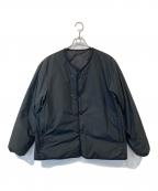 nanamicaナナミカ）の古着「REVERSIBLE DOWN CARDIGAN　SUAF269」｜ブラック