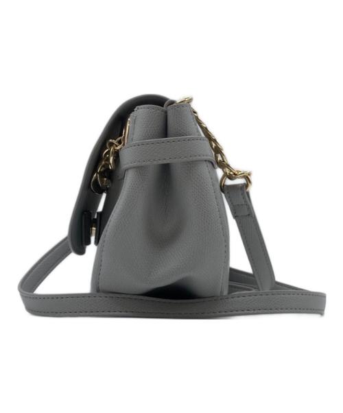 LANVIN（ランバン）LANVIN (ランバン) アゼリアフラップショルダーバッグ グレーの古着・服飾アイテム