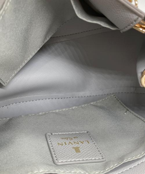 LANVIN（ランバン）LANVIN (ランバン) アゼリアフラップショルダーバッグ グレーの古着・服飾アイテム