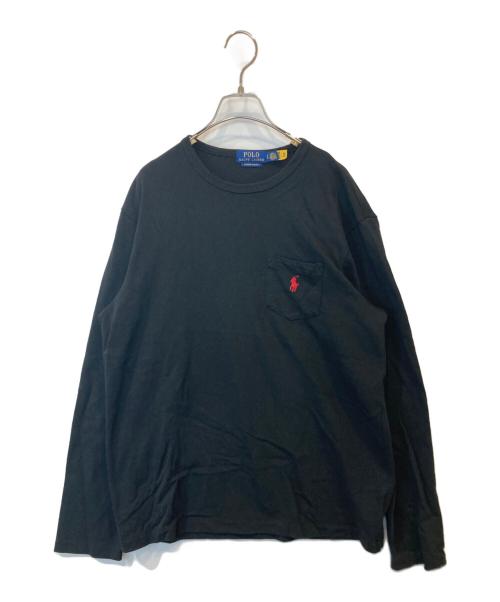 POLO RALPH LAUREN（ポロ・ラルフローレン）POLO RALPH LAUREN (ポロ・ラルフローレン) ロングスリーブカットソー ブラック サイズ:Lの古着・服飾アイテム