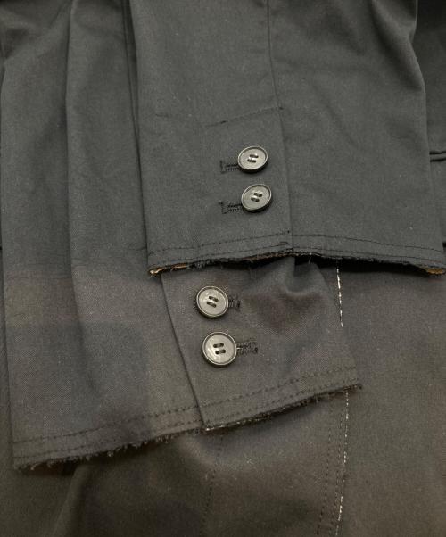 ETRE TOKYO（エトレトウキョウ）ETRE TOKYO (エトレトウキョウ) ボンディングノーカラージャケット ブラック サイズ:Sの古着・服飾アイテム