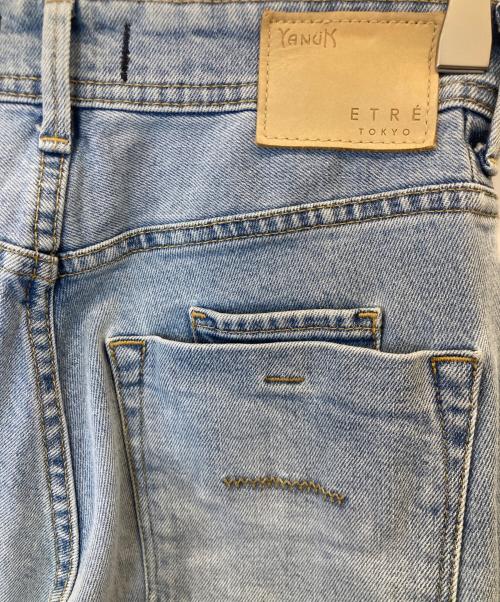 YANUK（ヤヌーク）YANUK (ヤヌーク) ETRE TOKYO (エトレトウキョウ) デニムパンツ インディゴ サイズ: W23の古着・服飾アイテム