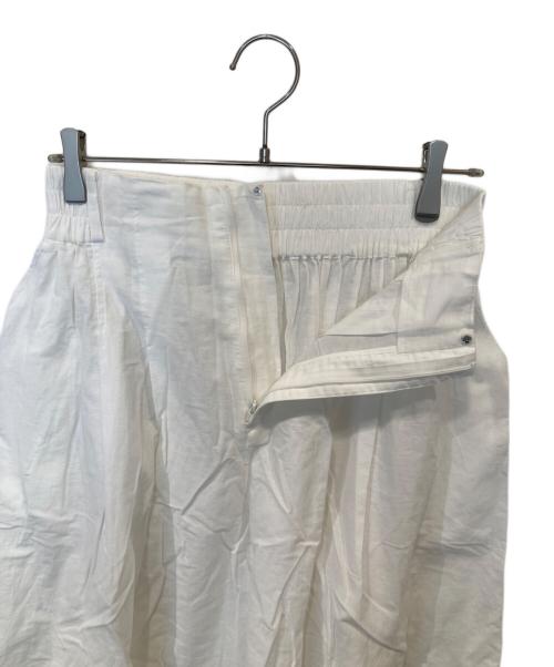 ETRE TOKYO（エトレトウキョウ）ETRE TOKYO (エトレトウキョウ) コットンリネンボリュームパンツ 1223220073-0 ホワイト サイズ:Sの古着・服飾アイテム