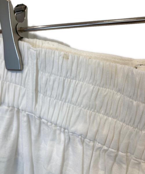 ETRE TOKYO（エトレトウキョウ）ETRE TOKYO (エトレトウキョウ) コットンリネンボリュームパンツ 1223220073-0 ホワイト サイズ:Sの古着・服飾アイテム