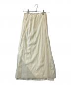 ETRE TOKYOエトレトウキョウ）の古着「スリットベロアスカート　1224121006-0」｜アイボリー