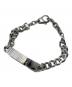DIESEL (ディーゼル) ロゴプレート＆チェーンブレスレット DX0966040：6000円