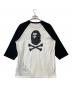 A BATHING APE (ア ベイシング エイプ) 7分袖カットソー　004LTK701004M ブラック×ホワイト サイズ:XL：9000円