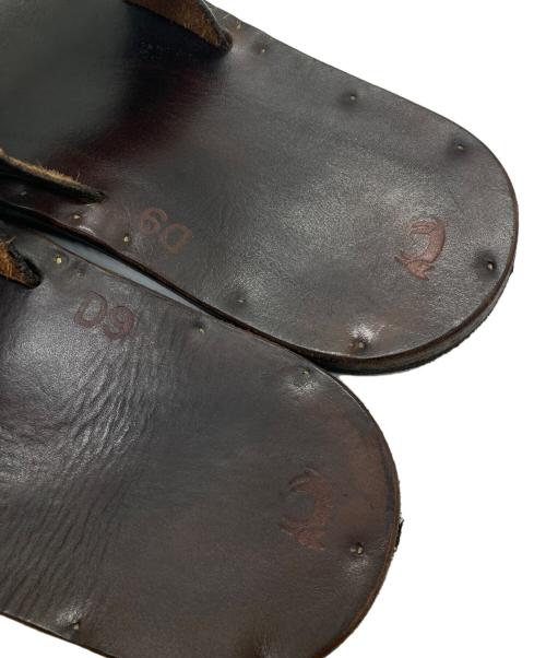 JUTTA NEUMANN（ユッタニューマン）JUTTA NEUMANN (ユッタニューマン) ALICE レザーサンダル ブラウン サイズ: D9の古着・服飾アイテム