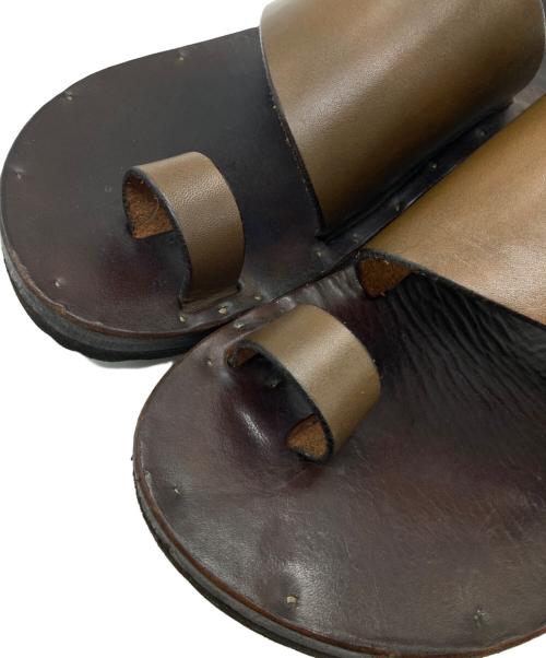 JUTTA NEUMANN（ユッタニューマン）JUTTA NEUMANN (ユッタニューマン) ALICE レザーサンダル ブラウン サイズ: D9の古着・服飾アイテム