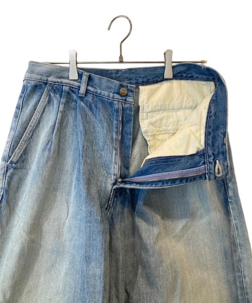 Graphpaper（グラフペーパー）Graphpaper (グラフペーパー) Selvage Denim Two Tuck Tapered Pants インディゴ サイズ:1の古着・服飾アイテム
