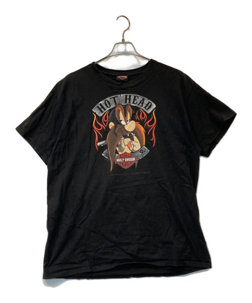 HARLEY-DAVIDSON（ハーレーダビッドソン）HARLEY-DAVIDSON (ハーレーダビッドソン) プリントTシャツ ブラック サイズ:Lの古着・服飾アイテム