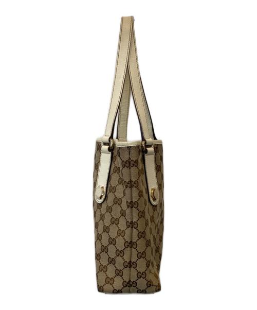 GUCCI（グッチ）GUCCI (グッチ) GGキャンバストートバッグ 203998 153361 ベージュの古着・服飾アイテム