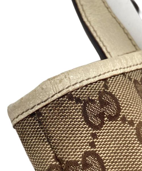 GUCCI（グッチ）GUCCI (グッチ) GGキャンバストートバッグ 203998 153361 ベージュの古着・服飾アイテム