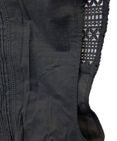 Spick and Span（スピック＆スパン）Spick and Span (スピック＆スパン) ケミカルレーススタンドカラーブラウス 23051200206120 ブラック サイズ:FREE 未使用品の古着・服飾アイテム