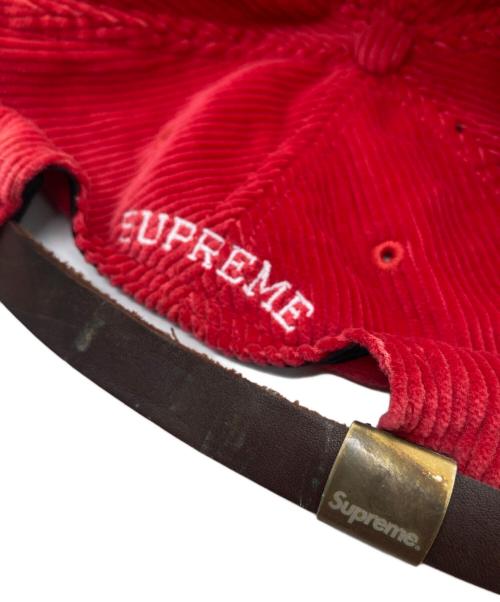 SUPREME（シュプリーム）Supreme (シュプリーム) Corduroy S Logo 6Panel Cap レッドの古着・服飾アイテム