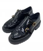 Le Talonル タロン）の古着「アツゾコモンクストラップ 64013-02」｜ブラック