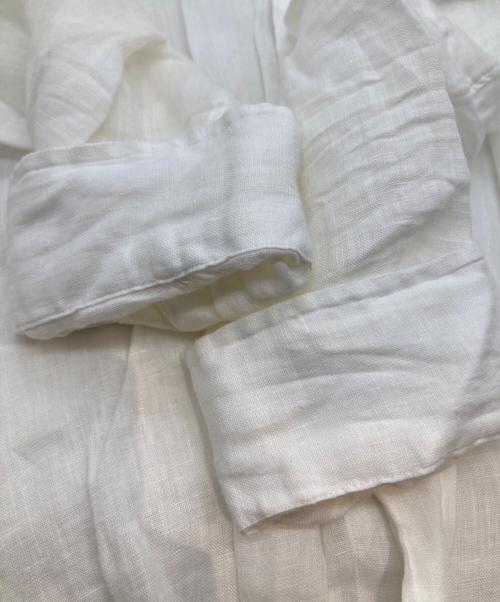 POLO RALPH LAUREN（ポロ・ラルフローレン）POLO RALPH LAUREN (ポロ・ラルフローレン) リネンシャツ ホワイト サイズ:Lの古着・服飾アイテム