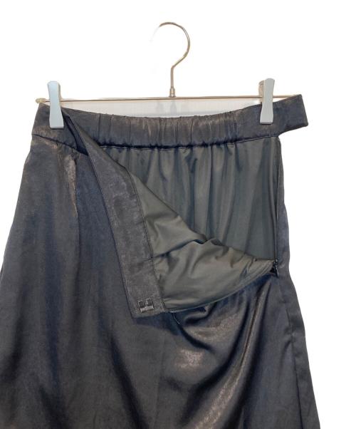 crewre（クルー）crewre (クルー) ラップレイヤードIラインスカート cr25ss19107 ブラック サイズ:1の古着・服飾アイテム