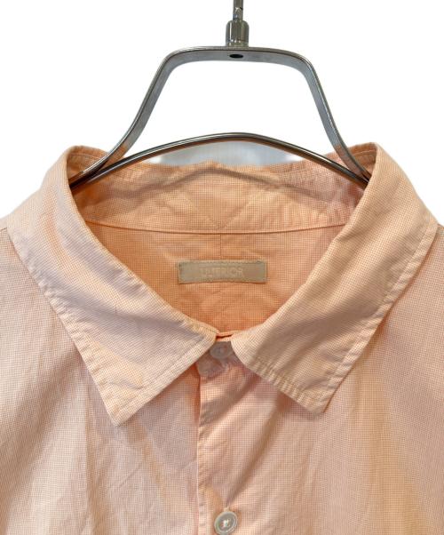 ULTERIOR（アルテリア）ULTERIOR (アルテリア) MICRO GRAPH CHECK POPLIN SHIRT　ULSH49-HA162-B オレンジ サイズ:4の古着・服飾アイテム