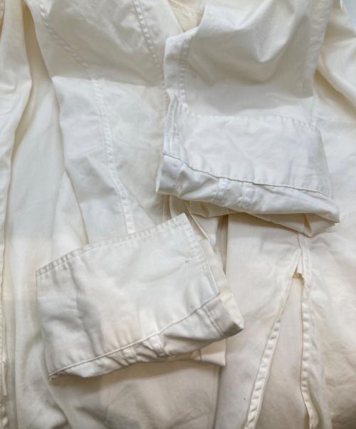 HEUGN（ユーゲン）HEUGN (ユーゲン) コットンポプリンバンドカラーシャツ SHIRT013 アイボリー サイズ:2の古着・服飾アイテム