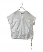 JOURNAL STANDARDジャーナルスタンダード）の古着「ハードマンズリネンコットンフレンチスリーブスキッパーシャツ 24050400908220」｜ホワイト