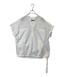 JOURNAL STANDARD（ジャーナルスタンダード）の古着「ハードマンズリネンコットンフレンチスリーブスキッパーシャツ 24050400908220」｜ホワイト