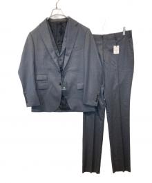 BLACK LABEL CRESTBRIDGE（ブラックレーベル クレストブリッジ）の古着「3ピースセットアップスーツ　51H00-999-98」｜グレー