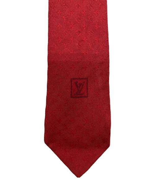 LOUIS VUITTON（ルイ ヴィトン）LOUIS VUITTON (ルイ ヴィトン) モノグラムシルクネクタイ　M67993 レッド サイズ:不明の古着・服飾アイテム