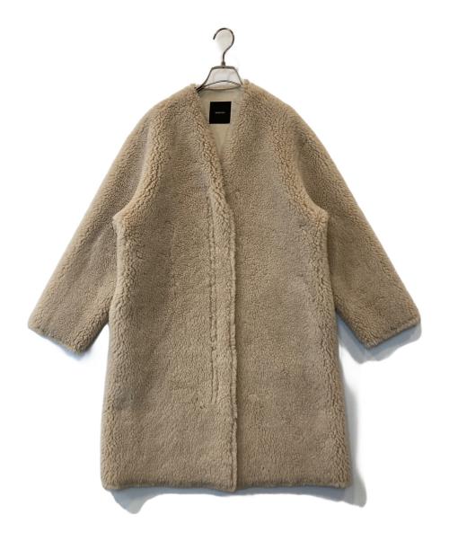 anuans（アニュアンス）anuans (アニュアンス) ボンディングボアコート 1522600816-1 ベージュ サイズ:FREEの古着・服飾アイテム