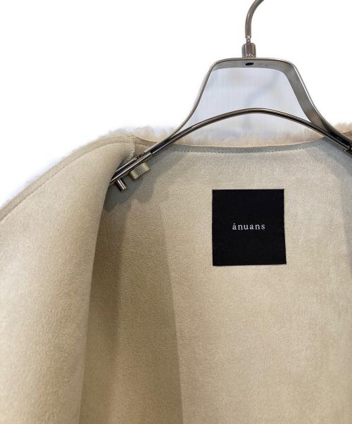 anuans（アニュアンス）anuans (アニュアンス) ボンディングボアコート 1522600816-1 ベージュ サイズ:FREEの古着・服飾アイテム
