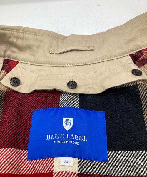 BLUE LABEL CRESTBRIDGE（ブルーレーベルクレストブリッジ）BLUE LABEL CRESTBRIDGE (ブルーレーベルクレストブリッジ) ライナー付トレンチコート　55A10-100-42 ベージュ サイズ:36の古着・服飾アイテム