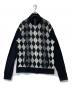 BURBERRY BLACK LABEL（バーバリーブラックレーベル）の古着「ジップアップニット」｜ブラック