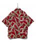 pataloha (パタロハ) 90s バナナリーフ柄アロハシャツ レッド サイズ:S：15000円