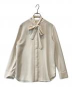 theory luxeセオリーリュクス）の古着「MARVINE JENS ボウタイブラウス 03-3108205」｜ベージュ