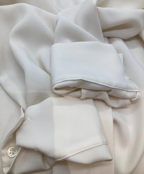 theory luxe（セオリーリュクス）theory luxe (セオリーリュクス) MARVINE JENS ボウタイブラウス 03-3108205 ベージュ サイズ:38の古着・服飾アイテム