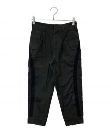GROUND Y（グラウンドワイ）の古着「クロップドパンツ　GC-P02-002」｜ブラック