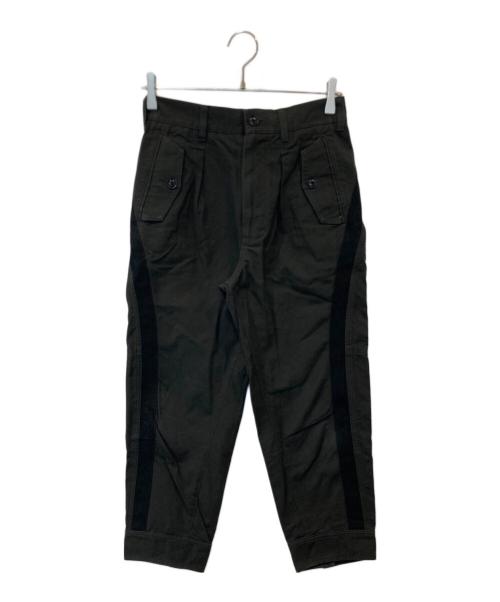 GROUND Y（グラウンドワイ）GROUND Y (グラウンドワイ) クロップドパンツ　GC-P02-002 ブラック サイズ:1の古着・服飾アイテム