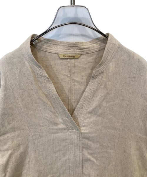 Curensology（カレンソロジー）Curensology (カレンソロジー) 長袖ワンピース CL009105ER ベージュ サイズ:FREEの古着・服飾アイテム