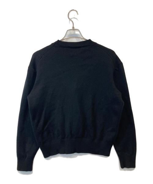 AMI PARIS（アミ パリス）AMI PARIS (アミ パリス) Ami de Coeur Cardigan　BFHKC001.001 ブラック サイズ:Mの古着・服飾アイテム